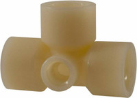 Green Leaf 1/2 x 1/4" Nylon Plastic Pipe Tee FIPT x FIPT x FIPT x FIPT End Connections TT 12-14 - 08801565