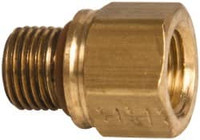 Parker Hannifin 1/8 x M10 Pipe, 1,000 psi, Brass ISO Port Adapter NPTF x Metric Adapter, Viton, 1/8-27" Thread 222P-2-MI10 - 04254355