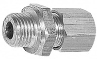 Legris 8mm Tube OD x M13x1.25 Thread Brass Compression Tube Male Connector Comp x Metric Thread Ends, 320 Max psi, -40 to 210°F 0101 08 68 - 03751443