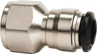 Value Collection 4mm Outside Diam, M5 Metric, Nickel Plated Brass Push-to-Connect Tube Female Connector 250 Max psi, Tube to Metric Thread Connection, Buna O-Ring 2557504565PRO - 61762092