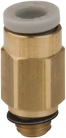 SMC Pneumatics 3.2mm OD, M5x0.8 Metric, Brass/Polybutylene Push-to-Connect Male Connector 145 Max psi KQ2H23-M5A - 51433639