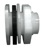Green Leaf 1/2 Nylon Threaded Tube Bulkhead Fitting 0.753" ID, 75 Max Working psi TF 12 NE - 48605547