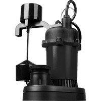 Little Giant Submersible, Sump & Sewage Pumps, Type: Sump Pump, Operation: Piggyback Mechanical Float, Voltage: 115, Amperage Rating: 4.4, Horsepower: .5, Outlet Size: 1-1/2 (Inch) 511251 - 29244472