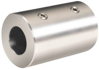 Climax 20mm Inside x 38mm Outside Diam, Metric Set Screw Rigid Coupling without Keyway 50mm Long MRC-20-S - 70546783
