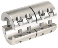 Climax 15mm Inside x 34mm Outside Diam, Metric Two-Piece Clamping Rigid Coupling 50mm Long 2MISCC-15-15-S - 75256529