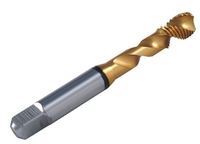Precise Metric 35° Spiral Flute TiN Coated Bottom Tap, M5-0.8 Size, D4 Limit - 1011-7755