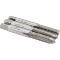 Value Collection Tap Set: Metric Fine, 4 Flute, High Speed Steel, Bright Finish 2-15/16" OAL, Right Hand, 3 Pc JY9036591 - 09036591