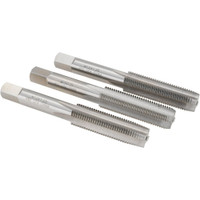 Value Collection Tap Set: Metric Fine, 4 Flute, High Speed Steel, Bright Finish 3-3/8" OAL, Right Hand, 3 Pc JY74732835 - 74732835