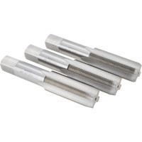 Value Collection Tap Set: Metric Fine, 4 Flute, High Speed Steel, Bright Finish 5-1/8" OAL, Right Hand, 3 Pc JY9036476 - 09036476