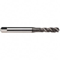EMUGE-FRANKEN M3x0.50 Metric, 4 Flute, 45° Helix, Bottoming Chamfer, GLT-1 Finish, High Speed Steel Spiral Flute STI Tap Right Hand Flute, 56mm OAL, 3.5mm Shank Dia, 11mm Thread Length, 6H (mod) Class of Fit, Enorm Z/E B051C400.0966 - 47954573