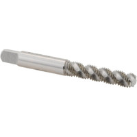 HeliCoil M6x1.00 Metric Coarse/EGM, 3 Flute, Bottoming Chamfer, Bright Finish, High Speed Steel Spiral Flute STI Tap Right Hand Flute, 2-23/32" OAL, 8.08mm Shank Diam, 1-1/8" Thread Length, 5H Class of Fit 4681-6 - 99137747