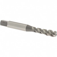 OSG M6x1.00 Metric, 3 Flute, 50° Helix, Semi-Bottoming Chamfer, Bright Finish, High Speed Steel Spiral Flute STI Tap Right Hand Flute, 2-23/32" OAL, 0.318" Shank Diam, 1-1/8" Thread Length, 6H Class of Fit, Series S109 10900600 - 48905749