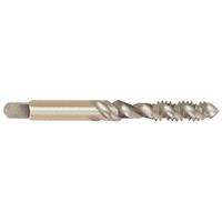 Cleveland Twist Drill Spiral Flute Tap: M8 x 1.25, Metric, 3 Flute, Bottoming, 2B Class of Fit, High Speed Steel, Bright/Uncoated 0.69" Thread Length, Right Hand Flute, Right Hand Thread, D5, Series 1094 C58811 - 57212847