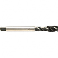 EMUGE-FRANKEN Spiral Flute Tap: M6x1, Metric, 3 Flute, Bottoming, 6H Class of Fit, Ne2 Finish 17.00 mm Thread Length, 80.00 mm OAL, Right Hand Flute, Right Hand Thread, Series Enorm BU533200.0060 - 37834124