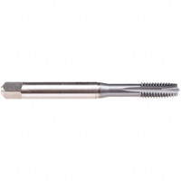 EMUGE-FRANKEN Spiral Flute Tap: M6x1, Metric, 3 Flute, Plug, 6H Class of Fit, High-Speed Steel, TiCN Finish 17.00 mm Thread Length, 80.00 mm OAL, Right Hand Flute, Right Hand Thread, Series B1579300 B1579300.0060 - 47954797