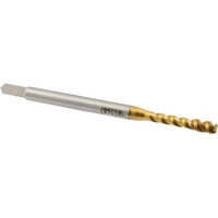 EMUGE-FRANKEN Spiral Flute Tap: M3x0.50 Metric Coarse, 3 Flutes, Bottoming, 6H Class of Fit, High Speed Steel, TIN Coated 18 mm Thread Length, 56 mm OAL, Right Hand Thread B0513700.0030 - 09077835