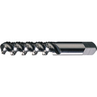Greenfield Threading Spiral Flute Tap: M6x1.00 Metric, 3 Flutes, Modified Bottoming, High Speed Steel, Bright/Uncoated 1" Thread Length, 2-1/2" OAL, Right Hand Thread, D11, Series SFGP+5 313539 - 96933734