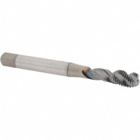 OSG Spiral Flute Tap: M10x1.25 Metric Fine, 3 Flutes, Modified Bottoming, 6H Class of Fit, Powdered Metal, TICN Coated 12 mm Thread Length, 100 mm OAL, Right Hand Thread, D5, Series 16500 1650001208 - 92886621