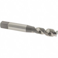 OSG Spiral Flute Tap: M10x1.50 Metric Coarse, 2 Flutes, Modified Bottoming, 6H Class of Fit, Vanadium High Speed Steel, Bright/Uncoated 2-15/16" OAL, Right Hand Thread, D6, Series 296 2964100 - 64048325