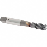 OSG Spiral Flute Tap: M10x1.50 Metric Coarse, 3 Flutes, Modified Bottoming, 6H Class of Fit, Vanadium High Speed Steel, TICN Coated 2-15/16" OAL, Right Hand Thread, D6, Series 343 1756608 - 86078623