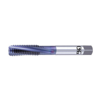 OSG Spiral Flute Tap: M12x1.75 Metric Coarse, 3 Flutes, Modified Bottoming, 6H Class of Fit, Powdered Metal, TICN Coated 1.6563" Thread Length, 3-3/8" OAL, Right Hand Thread, D6, Series 345TI 1316210808 - 70852819