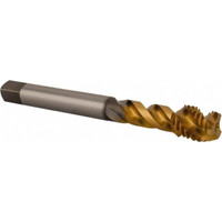 OSG Spiral Flute Tap: M14x2.00 Metric Coarse, 3 Flutes, Modified Bottoming, 6H Class of Fit, Vanadium High Speed Steel, TIN Coated 110 mm OAL, Right Hand Thread 2392605 - 48553184