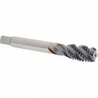 OSG Spiral Flute Tap: M18x2.50 Metric Coarse, 4 Flutes, Modified Bottoming, 6H Class of Fit, Powdered Metal, TICN Coated 25 mm Thread Length, 125 mm OAL, Right Hand Thread, D7, Series 16500 1650002308 - 92886654
