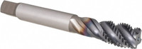 OSG Spiral Flute Tap: M20x2.50 Metric Coarse, 4 Flutes, Modified Bottoming, 6H Class of Fit, Powdered Metal, TICN Coated 25 mm Thread Length, 140 mm OAL, Right Hand Thread, D7, Series 16500 1650002508 - 92886670