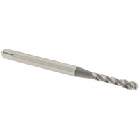 OSG Spiral Flute Tap: M3x0.50 Metric Coarse, 3 Flutes, Modified Bottoming, 6H Class of Fit, Vanadium High Speed Steel, Bright/Uncoated 1-15/16" OAL, Right Hand Thread, D3 2990400 - 56539653