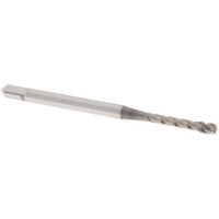 OSG Spiral Flute Tap: M3x0.50 Metric Coarse, 3 Flutes, Modified Bottoming, 6H Class of Fit, Vanadium High Speed Steel, Nitride Coated 5/8" Thread Length, 1-15/16" OAL, Right Hand Thread, D3, Series 13119 1311900103 - 70866322