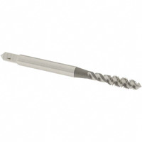 OSG Spiral Flute Tap: M4x0.70 Metric Coarse, 3 Flutes, Plug, 6H Class of Fit, High Speed Steel, Bright/Uncoated 2-1/8" OAL, Right Hand Thread, D4, Series 142 1985400 - 65015042