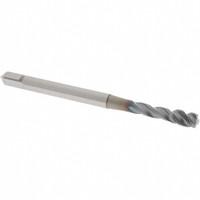 OSG Spiral Flute Tap: M5x0.50 Metric Fine, 3 Flutes, Modified Bottoming, 6H Class of Fit, Powdered Metal, TICN Coated 6.2 mm Thread Length, 70 mm OAL, Right Hand Thread, D3, Series 16500 1650000408 - 92886472