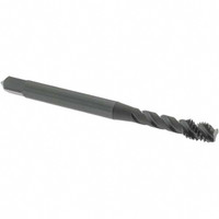 OSG Spiral Flute Tap: M5x0.80 Metric Coarse, 3 Flutes, Modified Bottoming, 6H Class of Fit, Vanadium High Speed Steel, Oxide Coated 2-3/8" OAL, Right Hand Thread, D4, Series 299 2990801 - 64048366