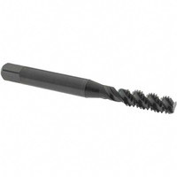 OSG Spiral Flute Tap: M6x1.00 Metric Coarse, 3 Flutes, Bottoming, 6H Class of Fit, High Speed Steel, Oxide Coated 2-1/2" OAL, Right Hand Thread 2988301 - 04622270