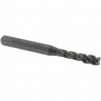 OSG Spiral Flute Tap: M6x1.00 Metric Coarse, 3 Flutes, Modified Bottoming, 6H Class of Fit, Vanadium High Speed Steel, Oxide Coated 2-1/2" OAL, Right Hand Thread, D5, Series 299 2991001 - 64048374