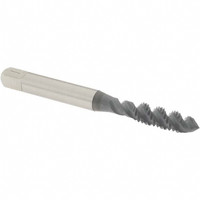 OSG Spiral Flute Tap: M6x1.00 Metric Coarse, 3 Flutes, Plug, 6H Class of Fit, High Speed Steel, elektraLUBE Coated 2-1/2" OAL, Right Hand Thread, D5, Series 143 1986002 - 65026064