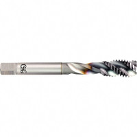 OSG Spiral Flute Tap: M7x1.00 Metric Coarse, 3 Flutes, Semi-Bottoming, 6H Class of Fit, Powdered Metal, V Coated 80 mm OAL, Right Hand Thread, D5, Series 16500 1650004808 - 49195399