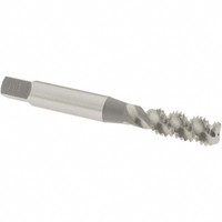 OSG Spiral Flute Tap: M8x1.25 Metric Coarse, 3 Flutes, Bottoming, 6H Class of Fit, High Speed Steel, Bright/Uncoated 2-23/32" OAL, Right Hand Thread, D5, Series 142 1986400 - 65016081