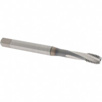 OSG Spiral Flute Tap: M8x1.25 Metric Coarse, 3 Flutes, Bottoming, 6H Class of Fit, Vanadium High Speed Steel, TICN Coated 90 mm OAL, Right Hand Thread, Series 13113 1311300608 - 78229945
