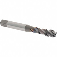 OSG Spiral Flute Tap: M8x1.25 Metric Coarse, 3 Flutes, Modified Bottoming, 6H Class of Fit, Vanadium High Speed Steel, TICN Coated 2-23/32" OAL, Right Hand Thread, D5, Series 343 1756308 - 88576228