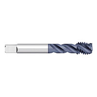 Titan USA Spiral Flute Tap: M2.5x0.45 Metric Coarse, 2 Flutes, Semi-Bottoming, 6H Class of Fit, Powdered Metal, AlTiN Coated 1/2" Thread Length, 1-13/16" OAL, Right Hand Thread, D3, Series 718 TT98715 - 17117136