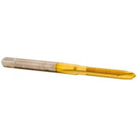 Accupro Spiral Point Tap: M3 x 0.5, Metric Coarse, 2 Flutes, Plug, 6H, Powdered Metal, TiN Finish Right Hand, D3 31013-00T - 62490628