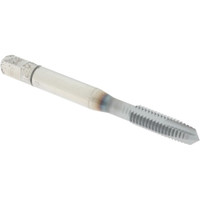 Accupro Spiral Point Tap: M6 x 1, Metric Coarse, 4 Flutes, Plug, 6H, Powdered Metal, TiCN Finish Right Hand, D5 31055-00C - 62490883