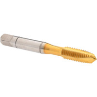 Accupro Spiral Point Tap: M8 x 1.25, Metric Coarse, 3 Flutes, Plug, 6H, Powdered Metal, TiN Finish Right Hand, D5 31065-00T - 62490669