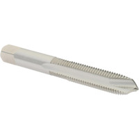 Hertel Spiral Point Tap: M10x1.25 Metric Fine, 3 Flutes, Plug, High Speed Steel, Bright Finish 1-1/4" Thread Length, Right Hand, D3, K020267AS - 07681372