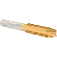 Hertel Spiral Point Tap: M16 x 2, Metric Coarse, 3 Flutes, Plug, 6H, High Speed Steel, TiN Finish 1-13/16" Thread Length, Right Hand, D7 K027783AS25 - 07682073