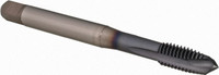 OSG Spiral Point Tap: M10x1.50 Metric Coarse, 3 Flutes, Plug, 6H Class of Fit, Powdered Metal, TiCN Coated 18 mm Thread Length, 100 mm OAL, Right Hand, D6, Series 16510 1651001308 - 40466161