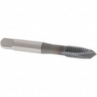 OSG Spiral Point Tap: M10x1.50 Metric Coarse, 3 Flutes, Plug, 6H Class of Fit, Vanadium High Speed Steel, TiCN Coated 1-1/4" Thread Length, Right Hand, D6, 1751608 - 82594268