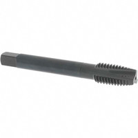 OSG Spiral Point Tap: M12x1.75 Metric Coarse, 3 Flutes, Plug, 6H Class of Fit, Powdered Metal, Oxide Coated 1-21/32" Thread Length, 86 mm OAL, Right Hand, D6, Series 344 1702901 - 75045617