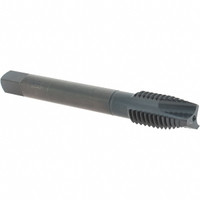 OSG Spiral Point Tap: M12x1.75 Metric Coarse, 3 Flutes, Plug, 6H Class of Fit, Vanadium High Speed Steel, Oxide Coated 1-21/32" Thread Length, Right Hand, D6, 1751901 - 75045468